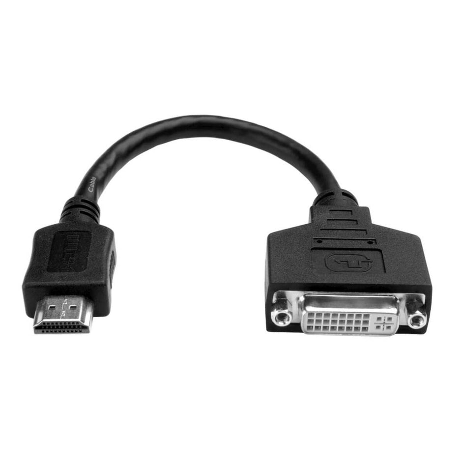 Eaton Tripp Lite Series HDMI to DVI Adapter Video Converter (HDMI-M to DVI-D F), 8-in. (20.32 cm) - P132-08N