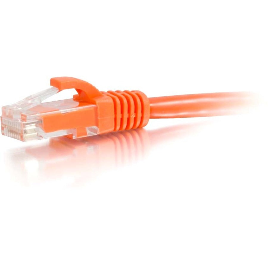 C2G 6in Cat5e Snagless Unshielded (UTP) Network Patch Cable - Orange - 00937