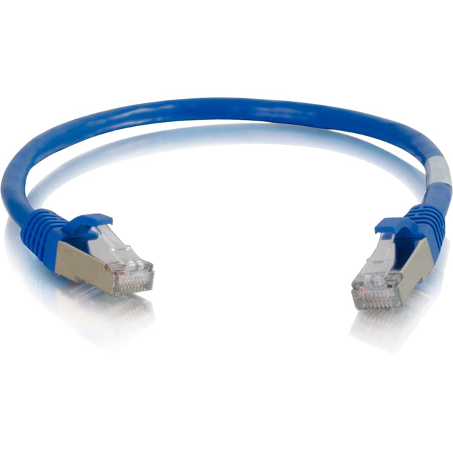 C2G 6in Cat6a Snagless Shielded (STP) Network Patch Cable - Blue - 00973