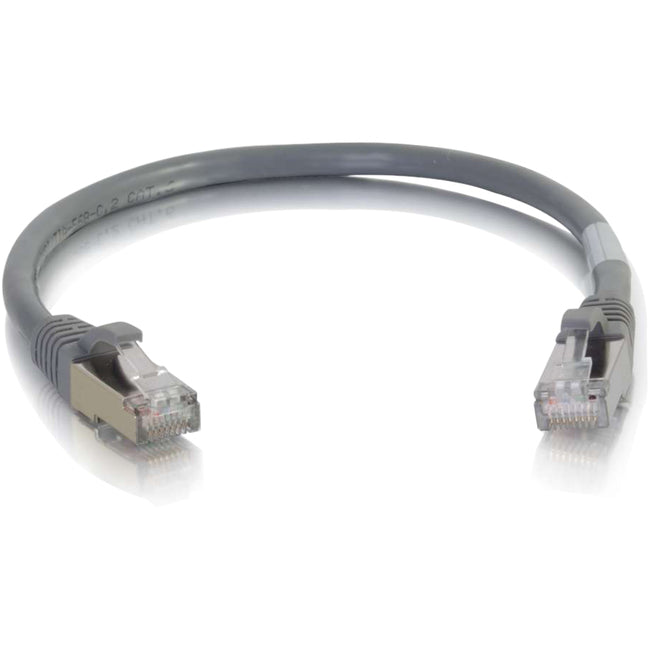 C2G 6in Cat6 Snagless Shielded (STP) Network Patch Cable - Gray - 00979