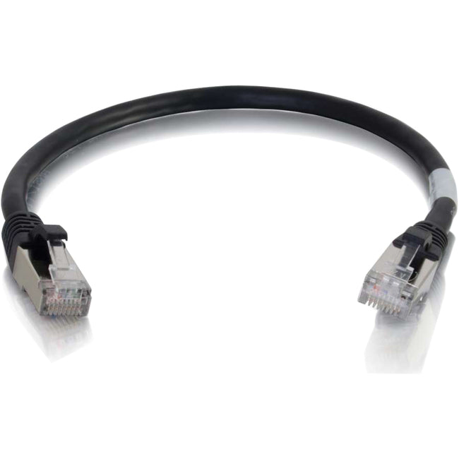 C2G 6in Cat6 Snagless Shielded (STP) Network Patch Cable - Black - 00981