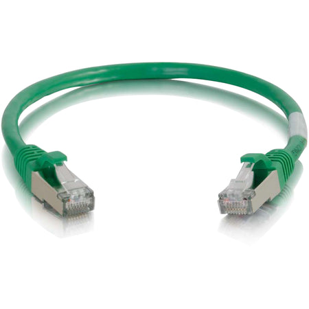 C2G 6in Cat6 Snagless Shielded (STP) Network Patch Cable - Green - 00982