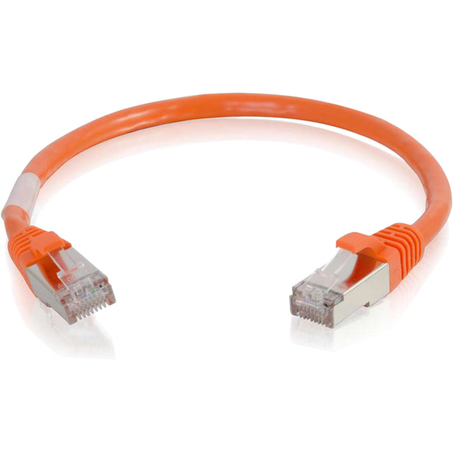 C2G 6in Cat6 Snagless Shielded (STP) Network Patch Cable - Orange - 00985