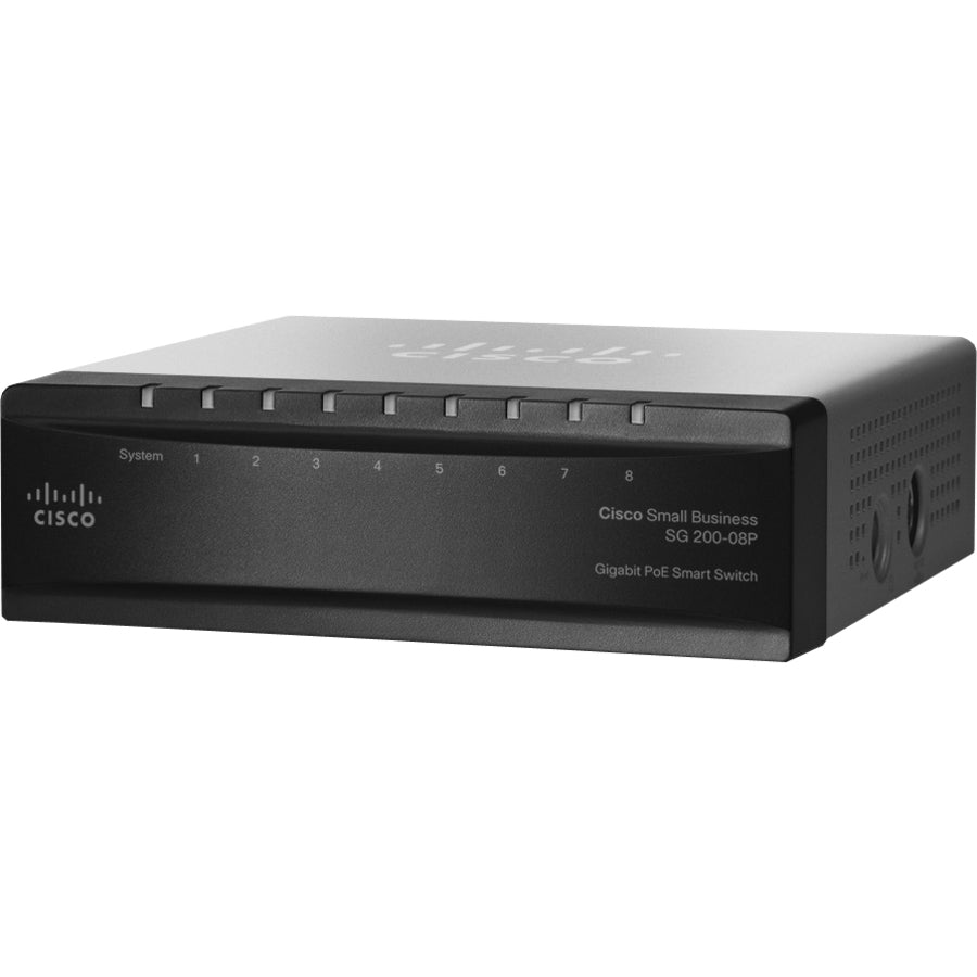 Cisco SG200-08P Gigabit PoE Smart Switch - SLM2008PT-AU