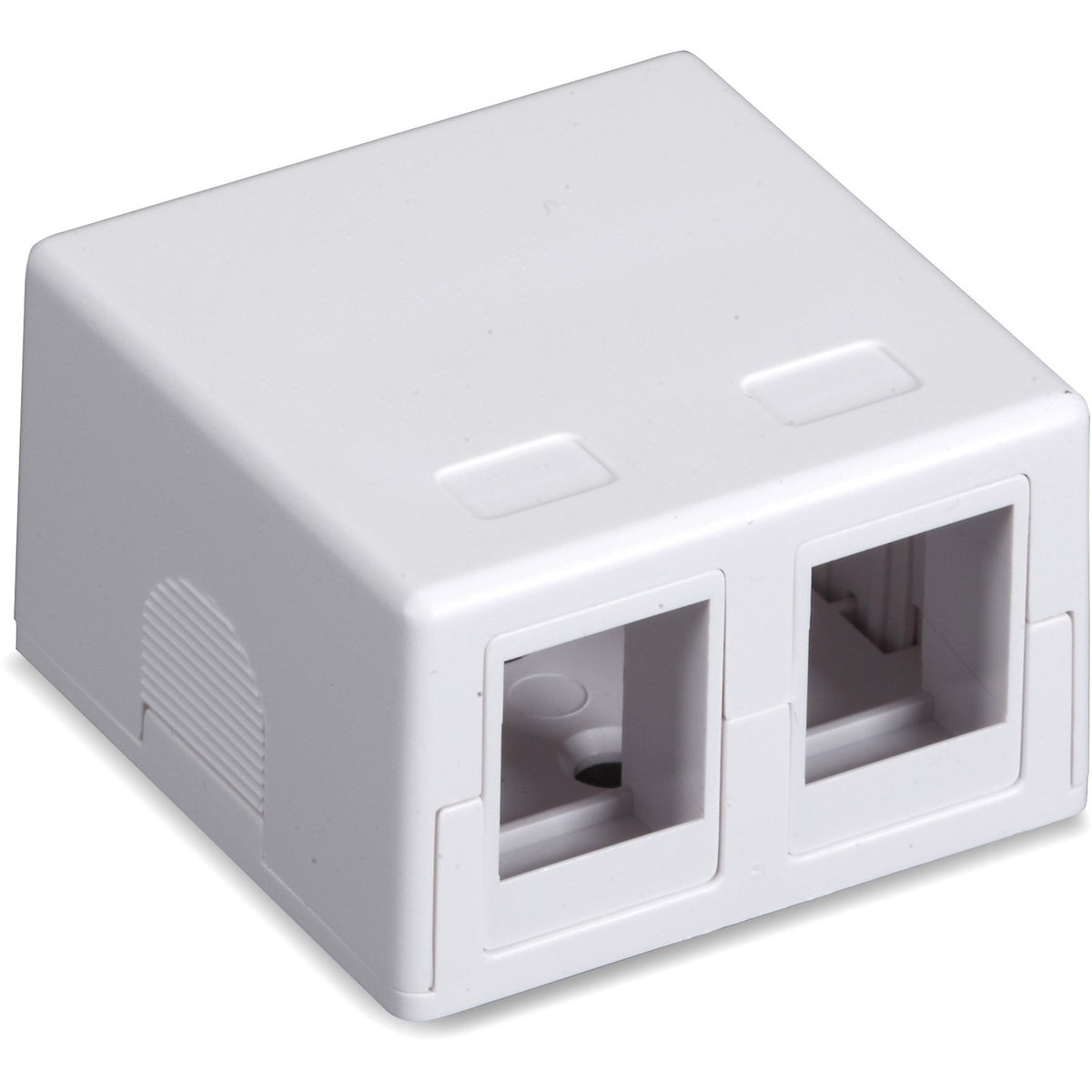 Black Box Value Line Surface-Mount Housing, 2-Port, White - SMH-2