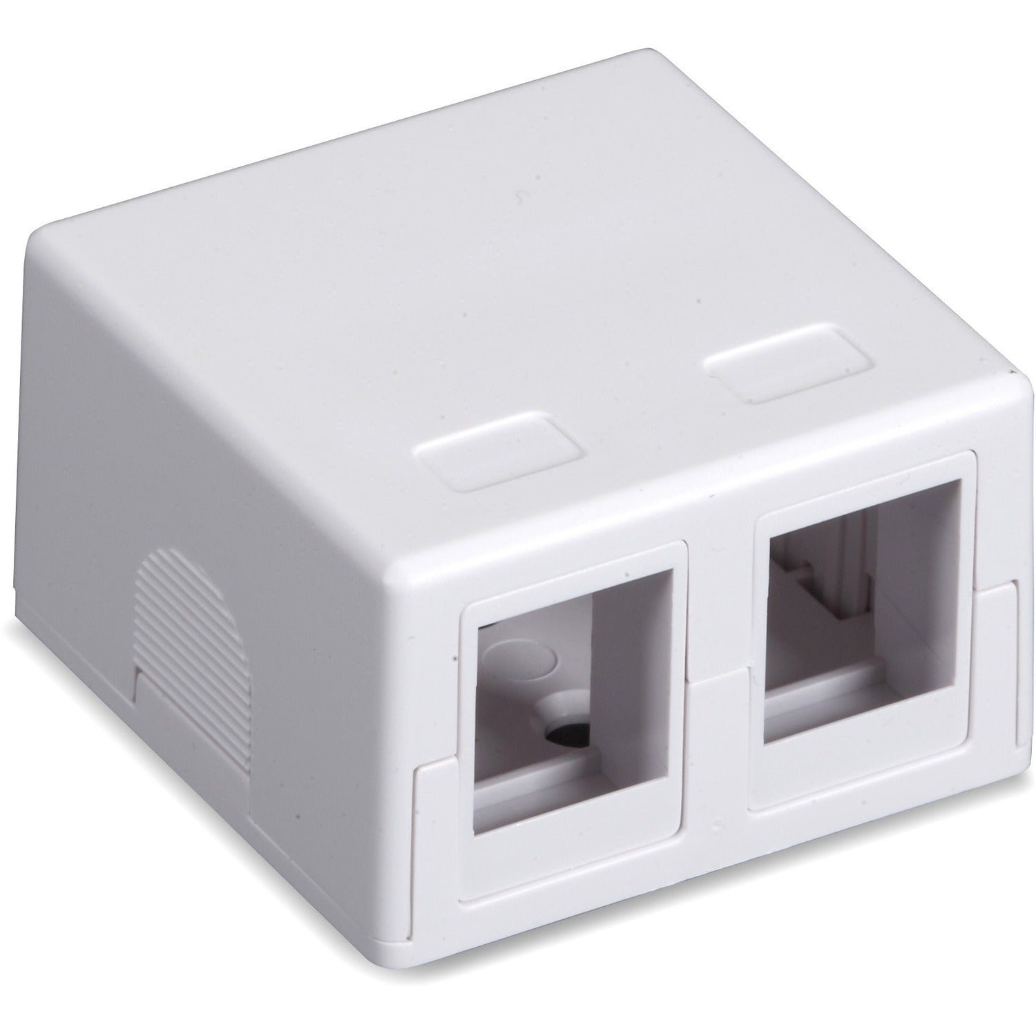 Black Box Value Line Surface-Mount Housing, 2-Port, White - SMH-2