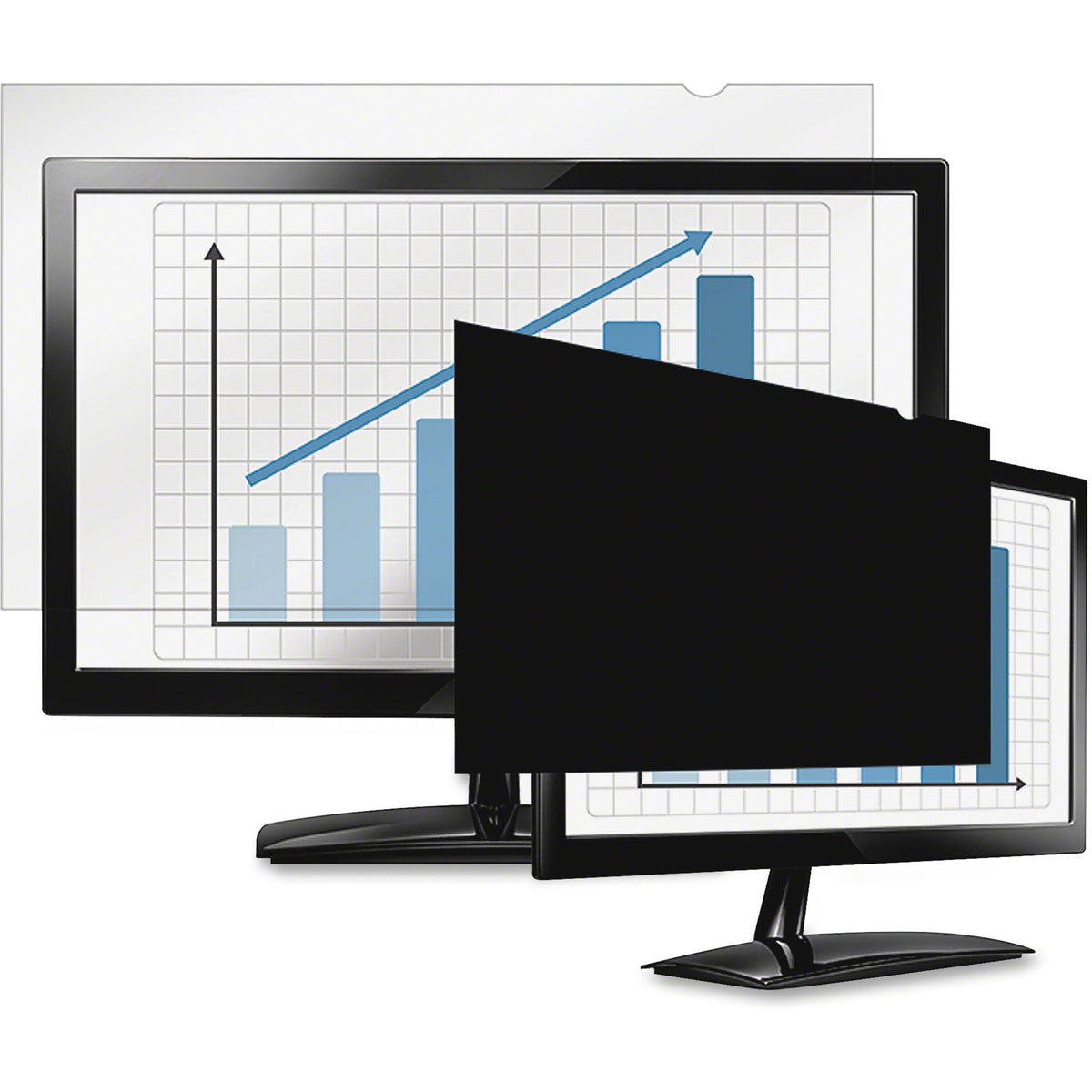 Fellowes PrivaScreen&trade; Blackout Privacy Filter - 21.5" Wide - 4807001