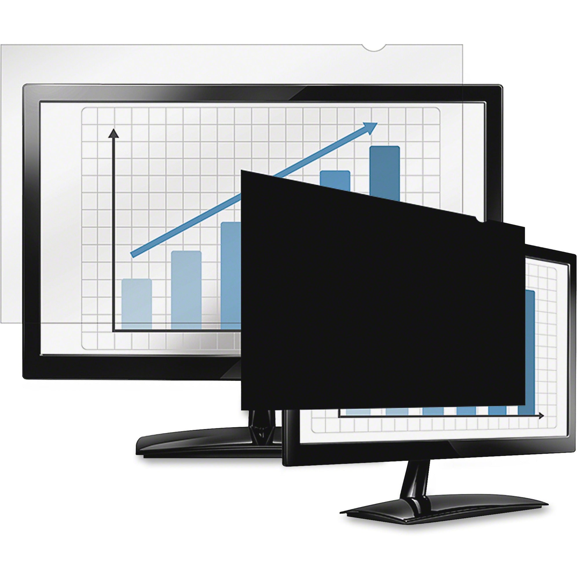 Fellowes PrivaScreen&trade; Blackout Privacy Filter - 21.5" Wide - 4807001