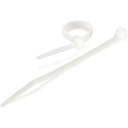 C2G 11.5in Cable Ties - White - 100pk - 43035