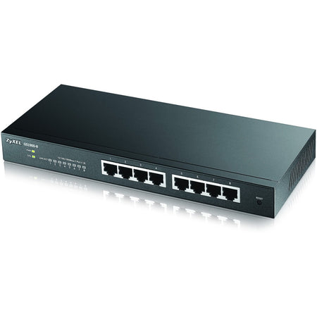 ZyXEL GS1900-8 Fanless 8 Port GbE L2 Web Managed Desktop Switch - GS1900-8