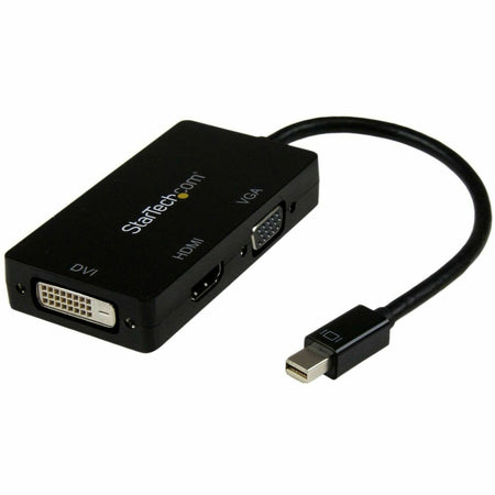 StarTech.com Mini DisplayPort Adapter - 3-in-1 - 1080p - Monitor Adapter - Mini DP to HDMI / VGA / DVI Adapter Hub - MDP2VGDVHD