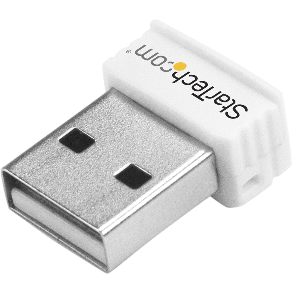 StarTech.com USB 150Mbps Mini Wireless N Network Adapter - 802.11n/g 1T1R USB WiFi Adapter - White - USB150WN1X1W
