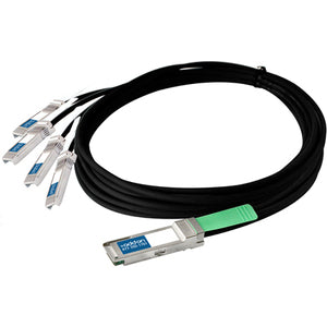 AddOn Cisco QSFP-4x10G-AC10M Compatible TAA Compliant 40GBase-CU QSFP+ to 4xSFP+ Direct Attach Cable (Active Twinax, 10m) - QSFP-4X10G-AC10M-AO