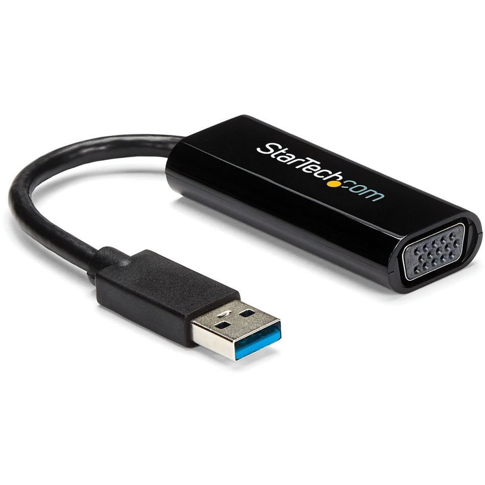 StarTech.com Slim USB 3.0 to VGA External Video Card Multi Monitor Adapter - 1920x1200 / 1080p - USB32VGAES