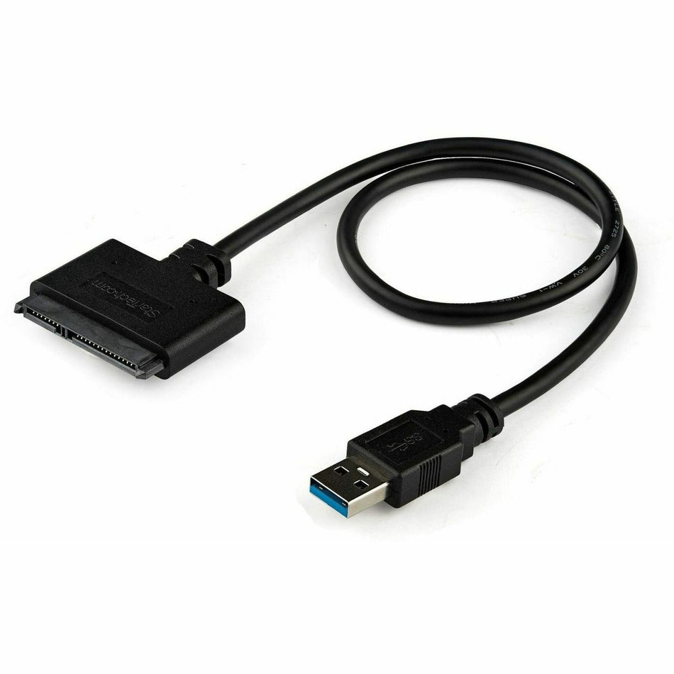 StarTech.com USB 3.0 to 2.5" SATA III Hard Drive Adapter Cable w/ UASP - SATA to USB 3.0 Converter for SSD / HDD - USB3S2SAT3CB