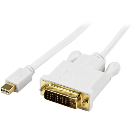 StarTech.com 6 ft Mini DisplayPort to DVI Active Adapter Converter Cable - mDP to DVI 1920x1200 - White - MDP2DVIMM6WS