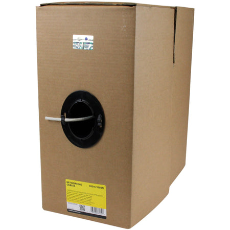 StarTech.com Bulk Cat 6 Ethernet Cable - 1000 ft. - Solid - CMP/FT6 Plenum Fire Rating - ETL Verified - Gray - TAA Compliant - WIRC6CMPGRY