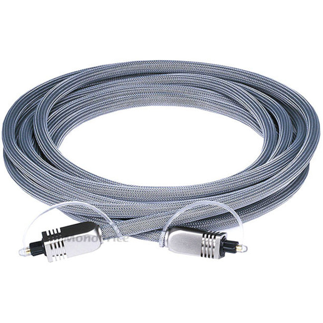 Monoprice 10ft Premium Optical Toslink Cable with Metal Fancy Connector - 6270