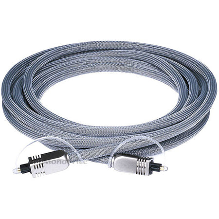 Monoprice 10ft Premium Optical Toslink Cable with Metal Fancy Connector - 6270