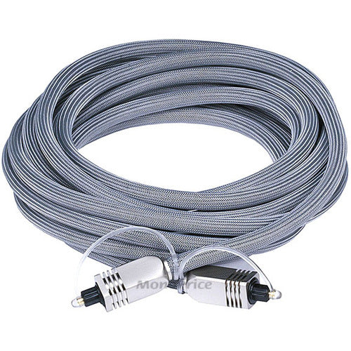 Monoprice 15ft Premium Optical Toslink Cable with Metal Fancy Connector - 6271