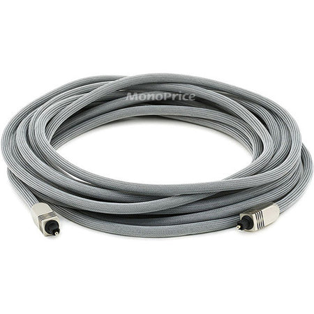Monoprice 25ft Premium Optical Toslink Cable with Metal Fancy Connector - 2766