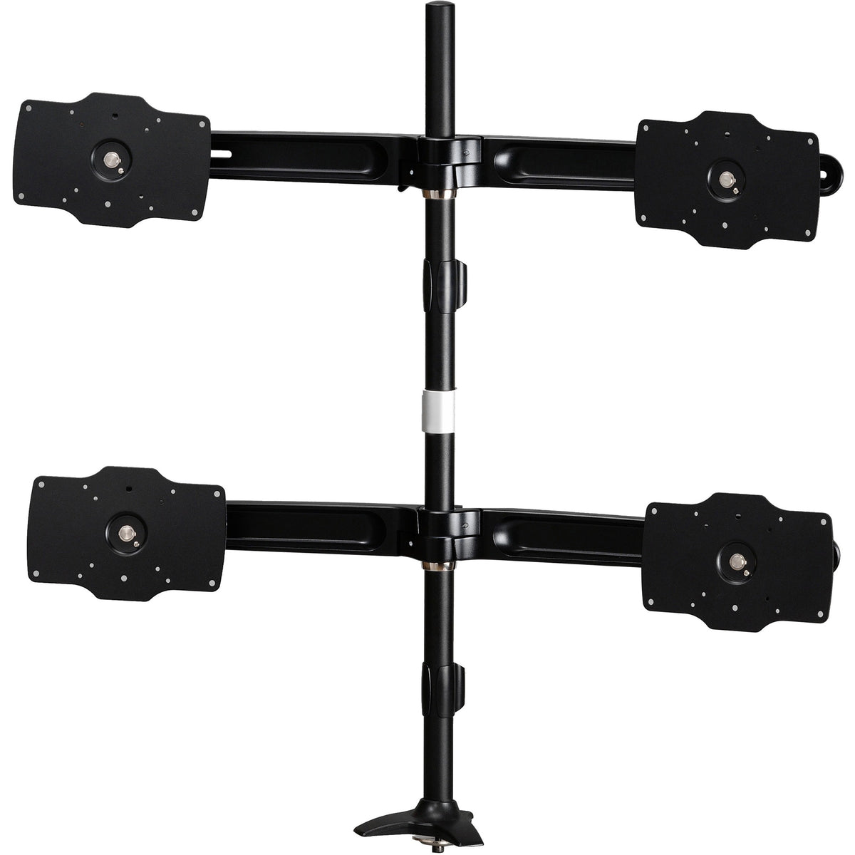 Amer Mounts Grommet Based Quad Monitor Mount for four 24"-32" LCD/LED Flat Panel Screens - AMR4P32