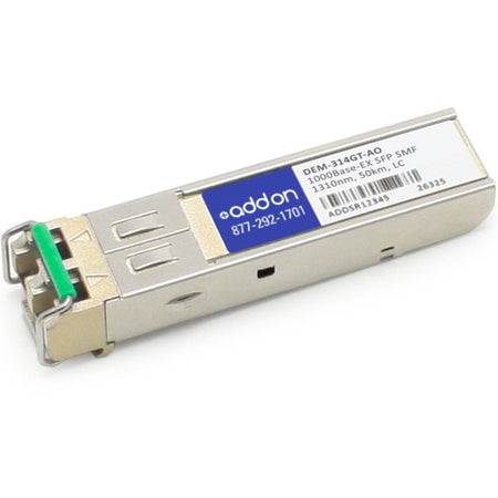 AddOn D-Link DEM-314GT Compatible TAA Compliant 1000Base-EX SFP Transceiver (SMF, 1310nm, 50km, LC) - DEM-314GT-AO