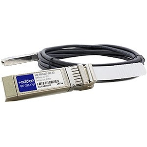 AddOn EMC SFP-TWNACT-5M Compatible TAA Compliant 10GBase-CU SFP+ to SFP+ Direct Attach Cable (Active Twinax, 5m) - SFP-TWNACT-5M-AO