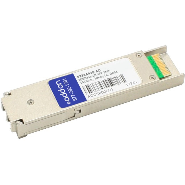 AddOn Huawei 0231A438 Compatible TAA Compliant 10GBase-LR XFP Transceiver (SMF, 1310nm, 10km, LC, DOM) - 0231A438-AO