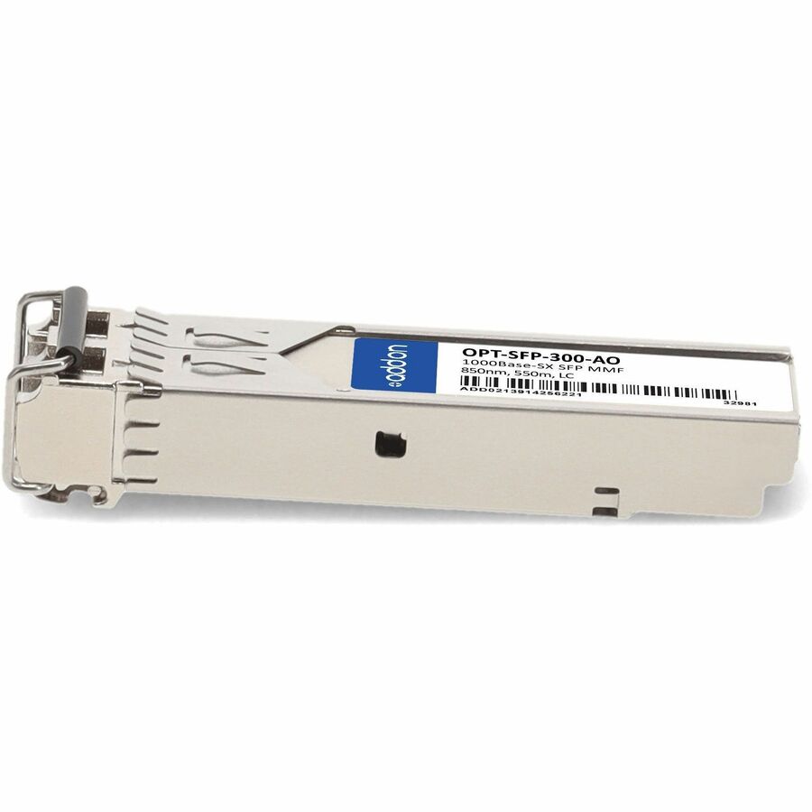 AddOn Raptor Networks OPT-SFP-300 Compatible TAA Compliant 1000Base-SX SFP Transceiver (MMF, 850nm, 550m, LC) - OPT-SFP-300-AO