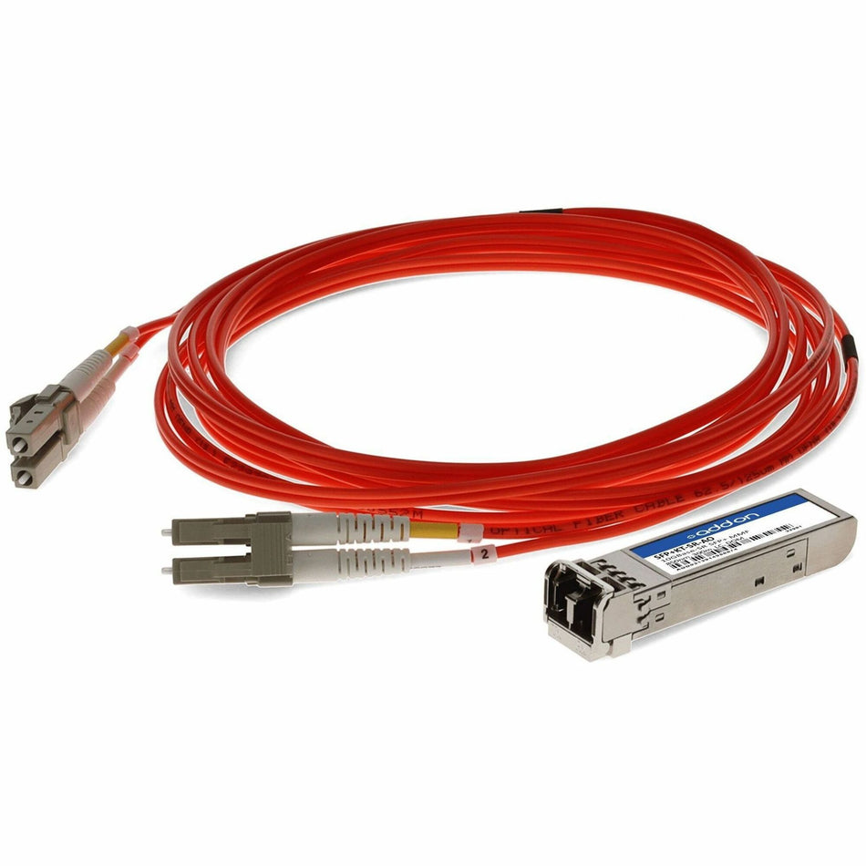 AddOn NetOptics&reg; SFP+KT-SR Compatible TAA Compliant 10GBase-SR SFP+ Transceiver (MMF, 850nm, 300m, LC, DOM) - SFP+KT-SR-AO