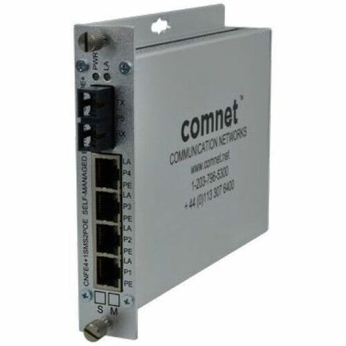 ComNet Ethernet Switch - CNFE4+1SMSS2POE/SC