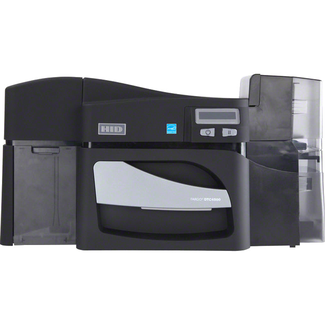 Fargo DTC4500E Desktop Dye Sublimation/Thermal Transfer Printer - Color - Card Print - Fast Ethernet - USB - Black, Gray - 055110