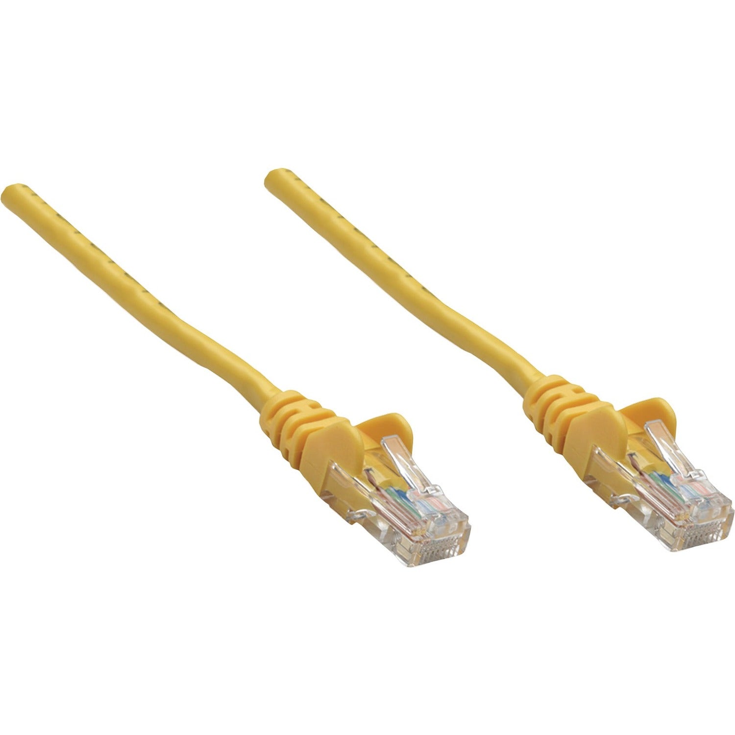 Intellinet Network Solutions Cat5e UTP Network Patch Cable, 1.5 ft (0.5 m), Yellow - 345118