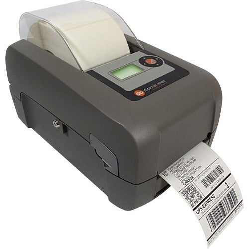 Datamax-O'Neil E-Class E-4305L Desktop Direct Thermal/Thermal Transfer Printer - Monochrome - Label Print - Fast Ethernet - USB - Serial - Parallel - With Cutter - Warm Gray - EL3-00-1JG05A0L