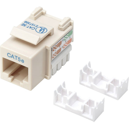 Intellinet Network Solutions Cat5e Keystone Jack, UTP, Punch-Down, Ivory - 210188