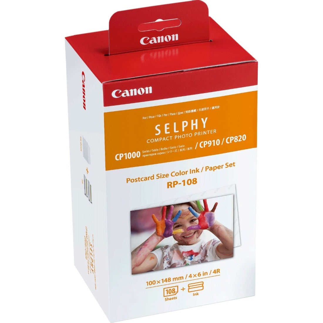 Canon RP-108 Original High Yield Thermal Transfer, Dye Sublimation Ink Cartridge/Paper Kit - 1 Pack - 8568B001