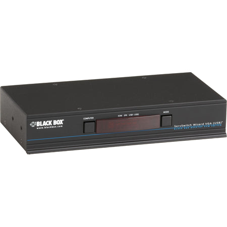 Black Box KVM Switch - Single-Monitor, VGA, USB True Emulation, Audio, 4-Port - KV3004A