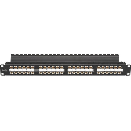 Black Box CAT5e Feed-Through Patch Panel - 1U, Unshielded, 48-Port - JPM810A-HD