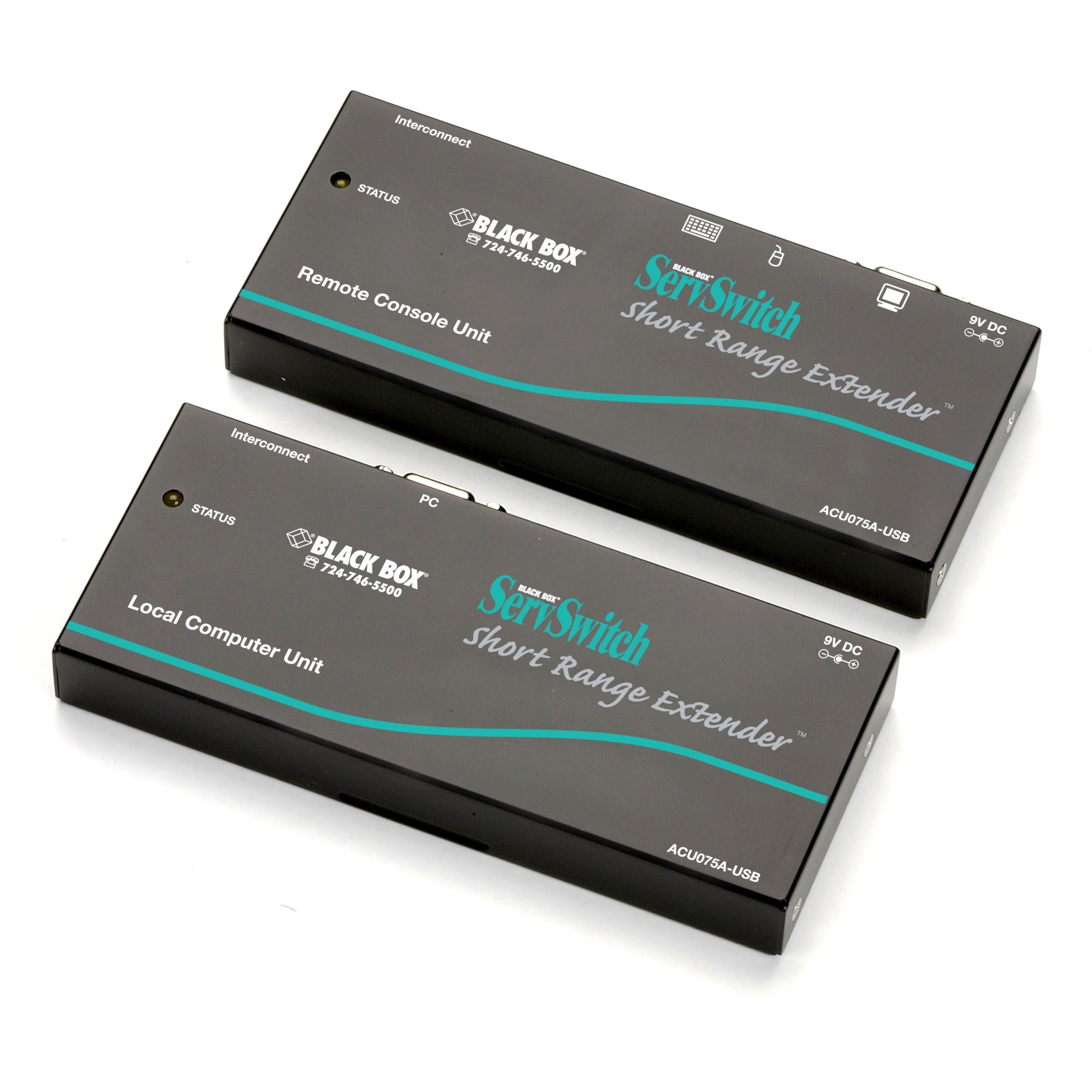 Black Box ServSwitch KVM Short-Range Extender Kit, USB - ACU075A-USB