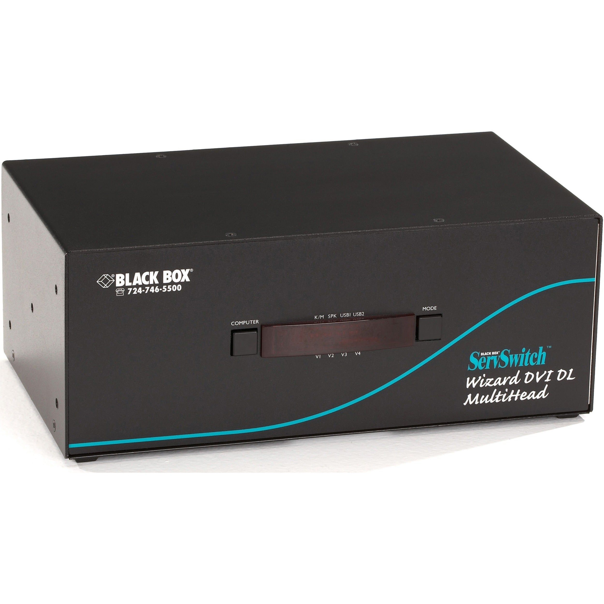 Black Box ServSwitch Wizard Dual-Link DVI with USB True Emulation - KV2204A