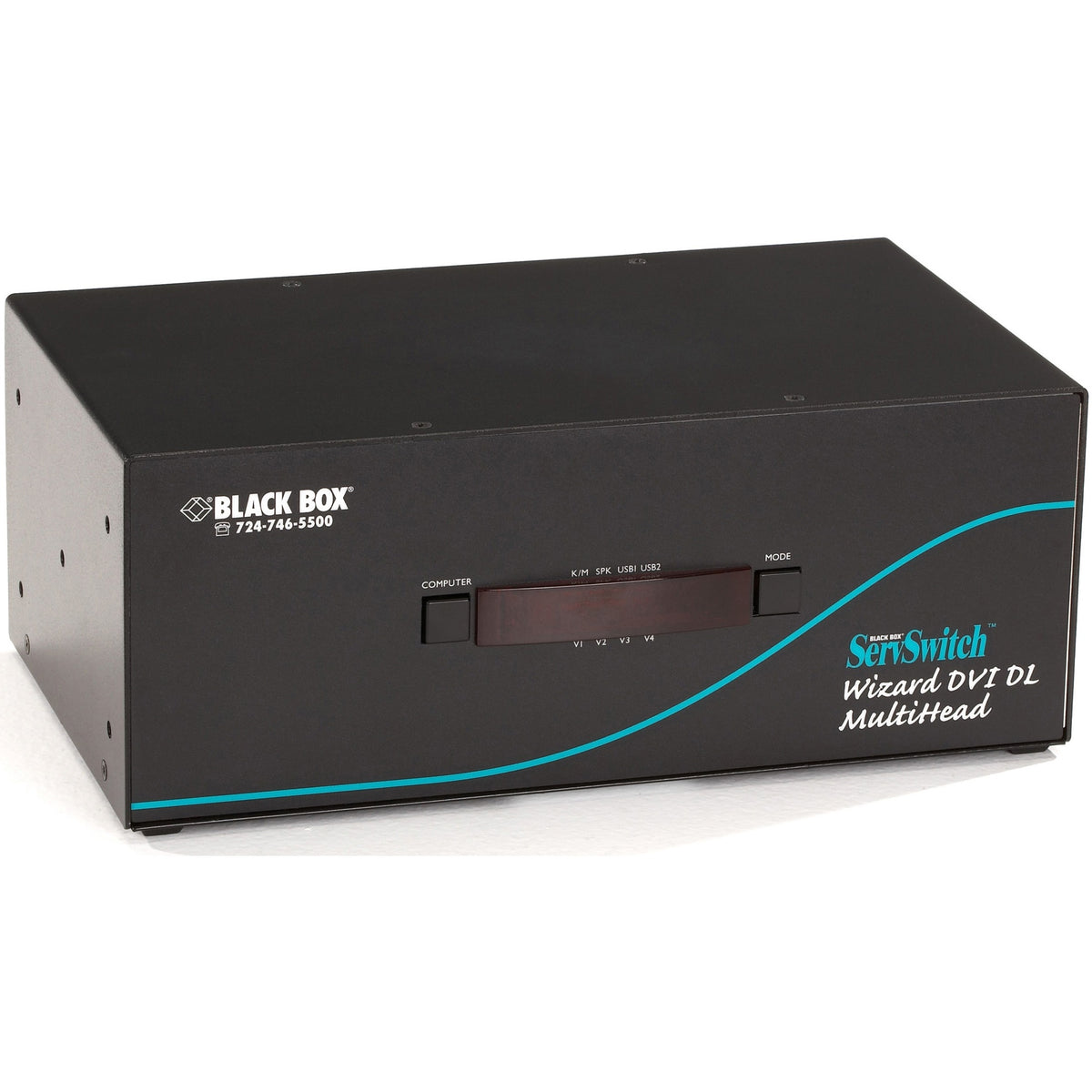 Black Box ServSwitch Wizard Dual-Link DVI Tri-Head with USB True Emulation - KV2304A