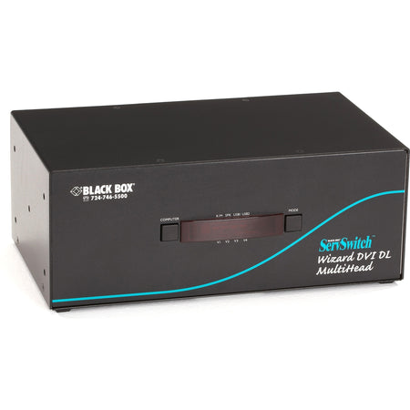 Black Box ServSwitch Wizard Dual-Link DVI Quad-Head with USB True Emulation - KV2404A