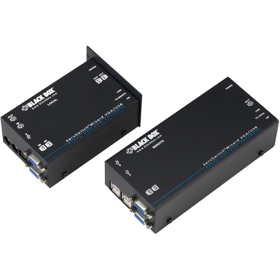 Black Box ServSwitch Wizard USB KVM Extender with Dual-Head VGA and Audio - ACU5250A-R2