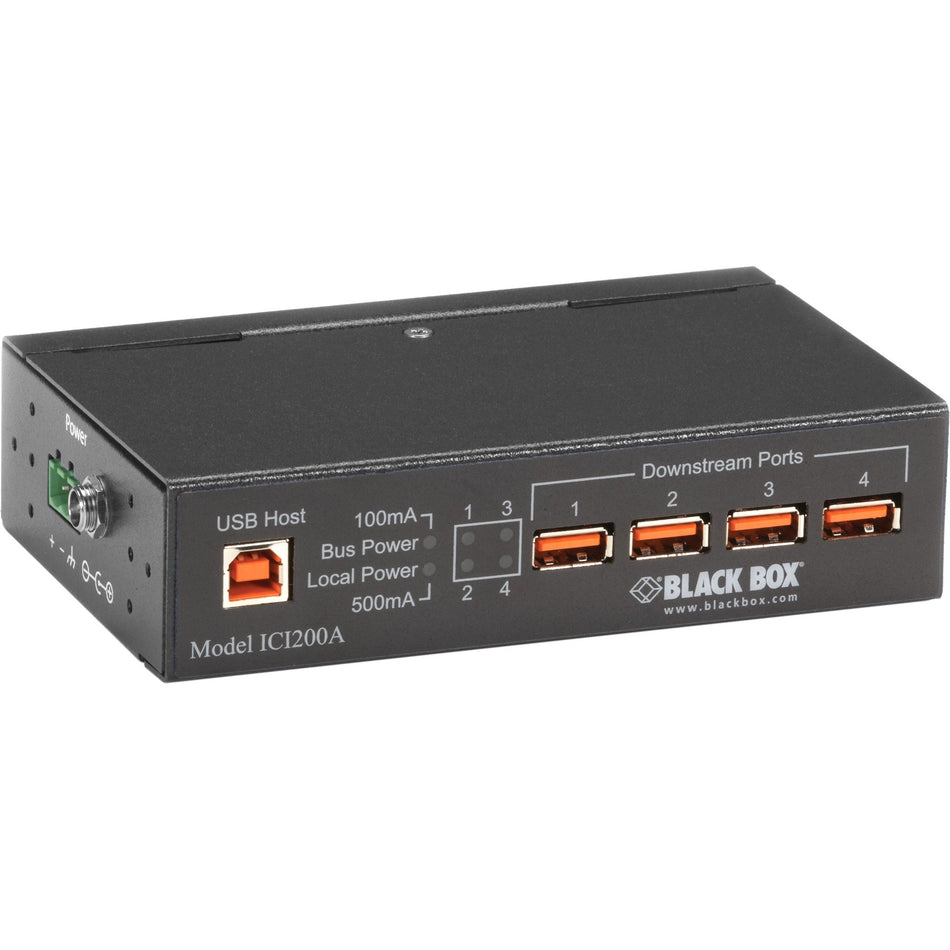 Black Box Industrial USB 2.0 Hub - 4-Port - ICI200A