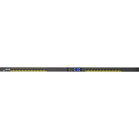 Eaton Metered Input rack PDU, 0U, 5-15P input, 1.44 kW max, 120V, 12A, 10 ft cord, Single-phase, Outlets: (24) 5-15R - EMI100-10