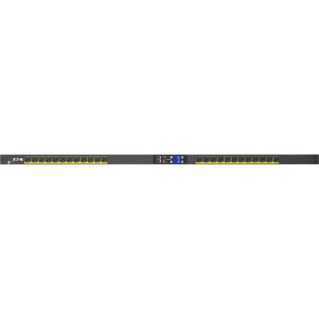 Eaton Metered Input rack PDU, 0U, 5-20P, L5-20P input, 1.92 kW max, 120V, 16A, 10 ft cord, Single-phase, Outlets: (24) 5-20R - EMI101-10