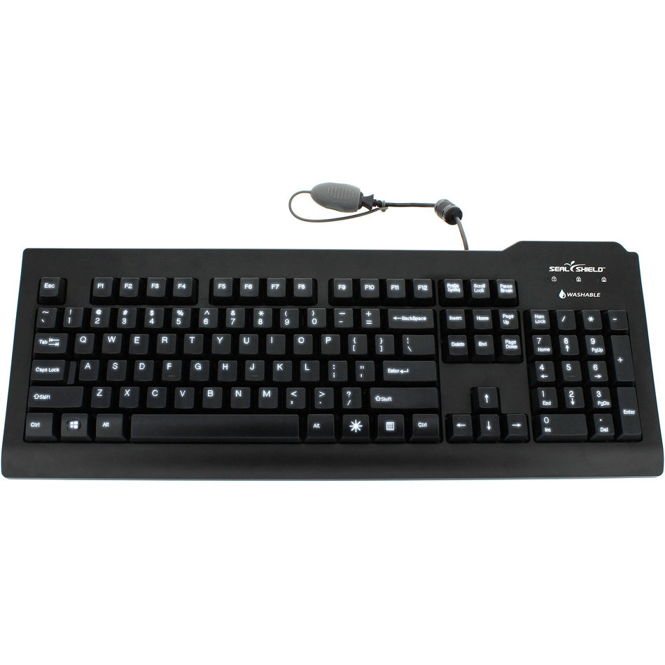Seal Shield Silver Seal Glow Medical Grade Keyboard - SSKSV207G