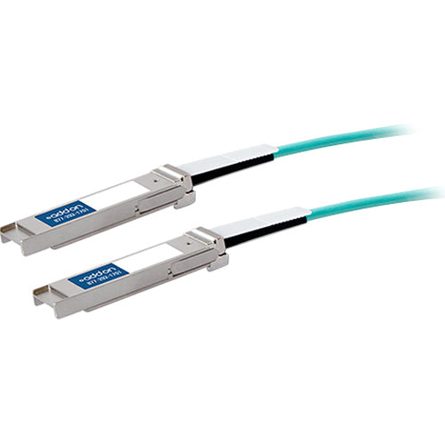 AddOn Mellanox MC2206310-005 Compatible TAA Compliant 40GBase-AOC QSFP+ to QSFP+ Direct Attach Cable (850nm, MMF, 5m) - MC2206310-005-AO