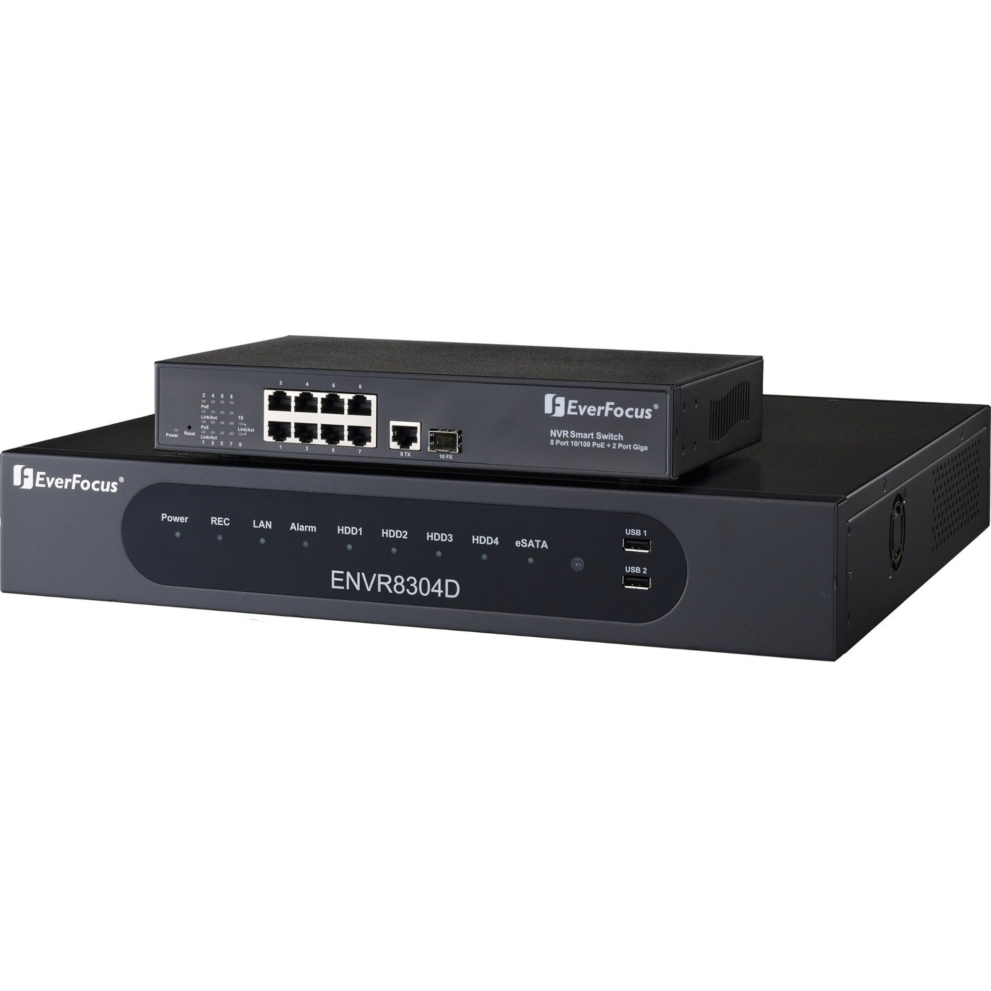 EverFocus 8 Channel Plug & Play NVR - 4 TB HDD - ENVR8304D/4T